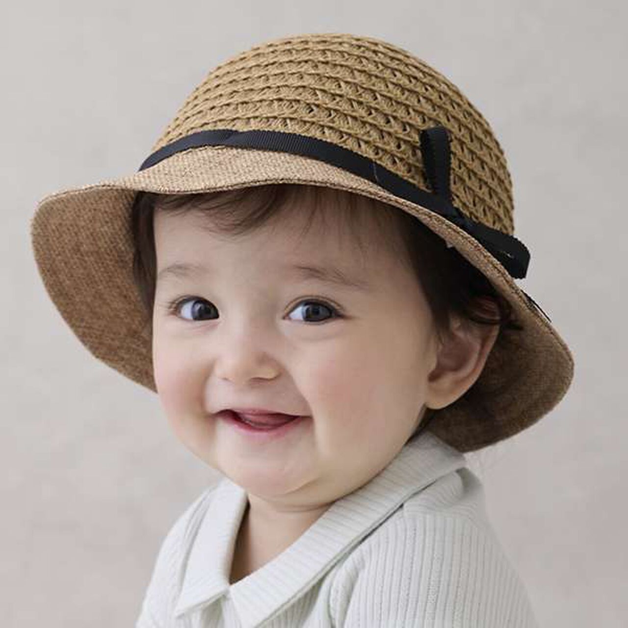 Mixed Material Hat,Ivory, large image number 10