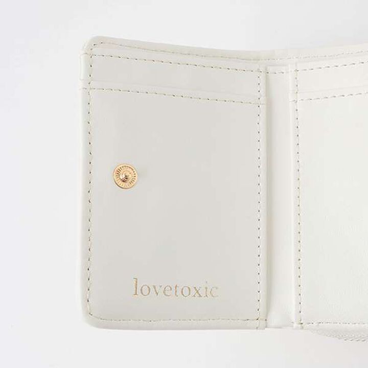 Heart Quilt Tri-Fold Wallet,Sax blue, medium image number 4