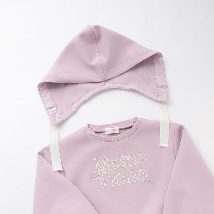 [Restock] Mezzo Piano Logo Embroidery Peplum Parka,Lilac, medium image number 3