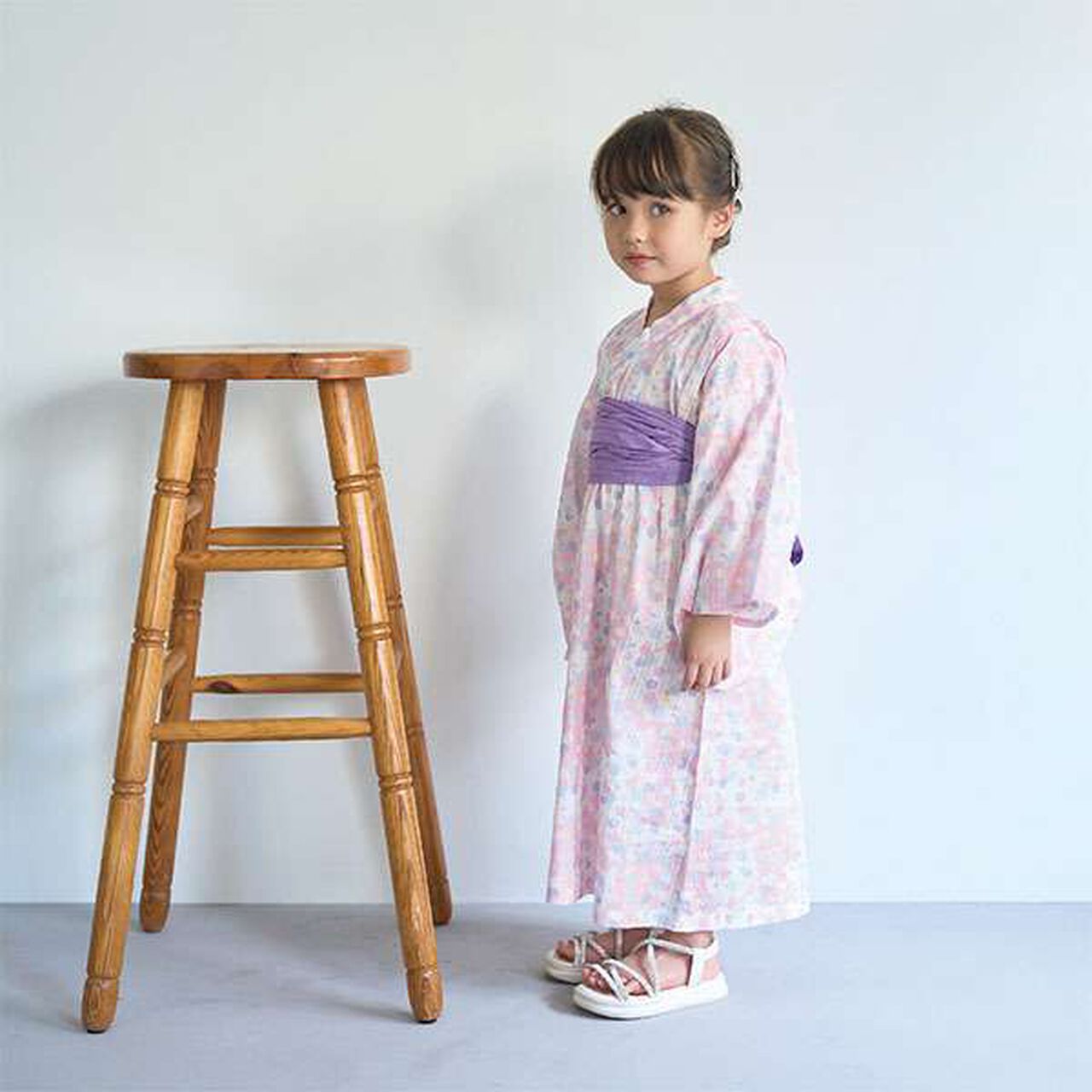 Easy-to-Wear One-Piece Yukata,Cream, large image number 20