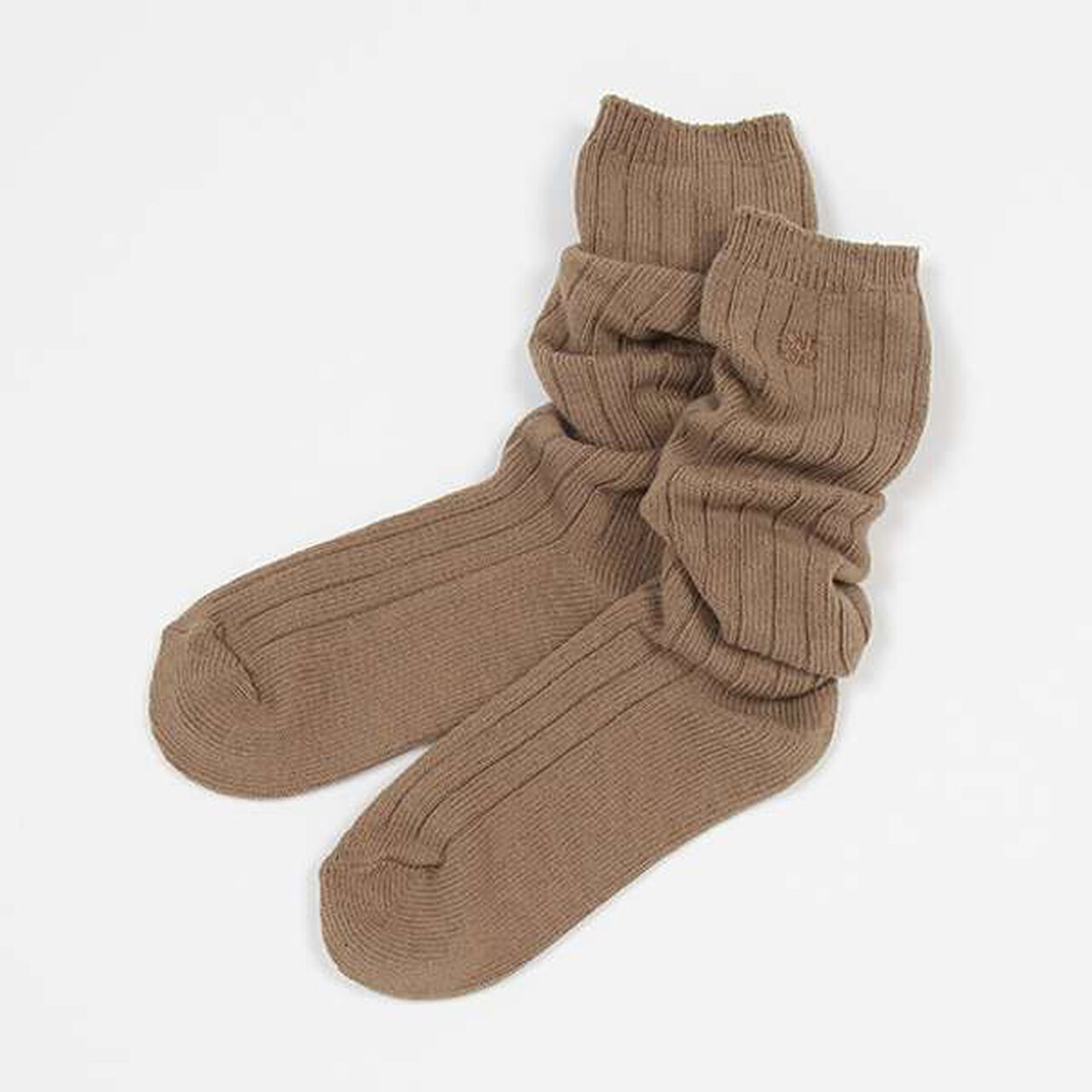 Color Loose Socks,Light khaki, large image number 8