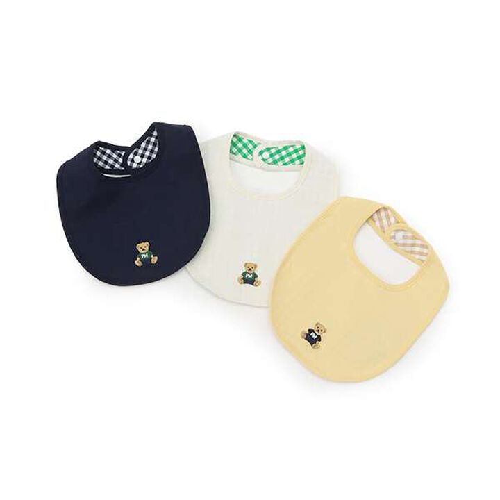 Bear Appliqu&eacute; Bib,Navy, medium image number 8