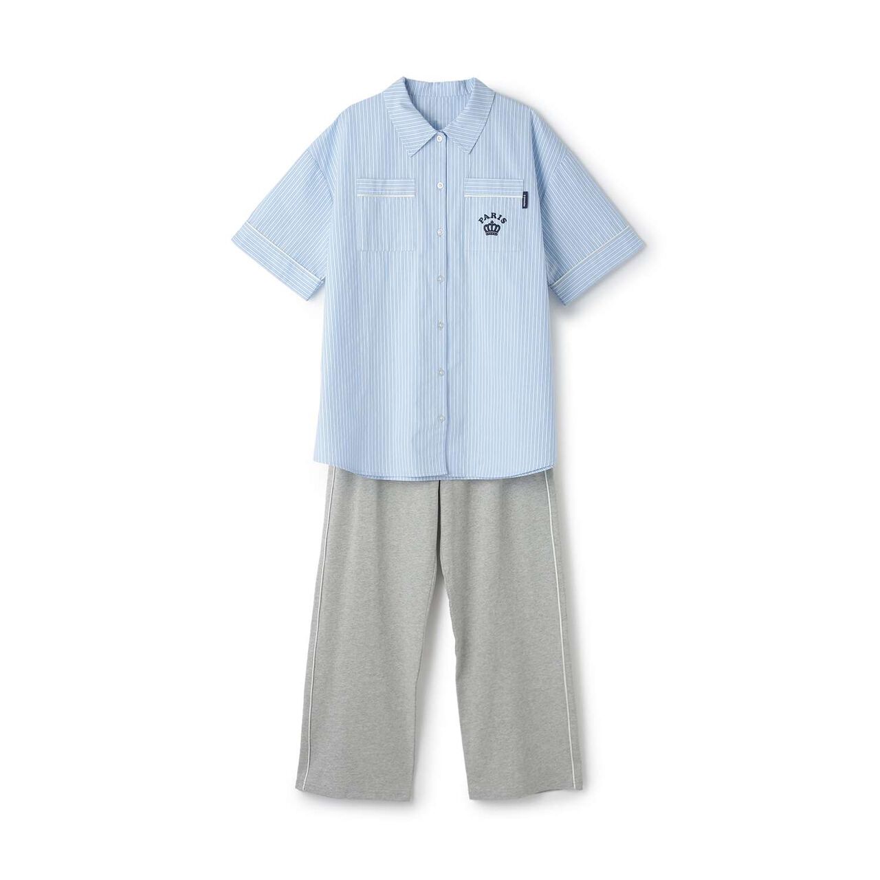 [One-mile Wear] Shirt & Long Pants Set,Multi color, large image number 2
