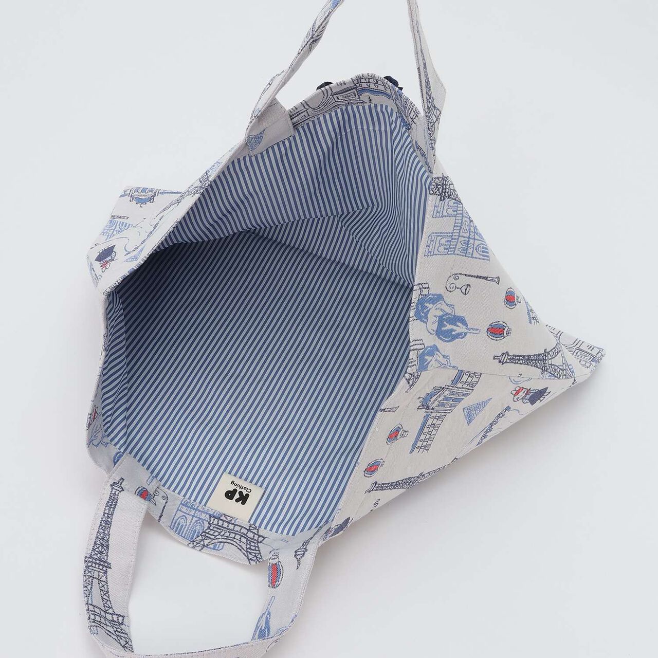 [Made in Japan] Paris Pattern Jacquard Lesson Bag,Ivory, large image number 4