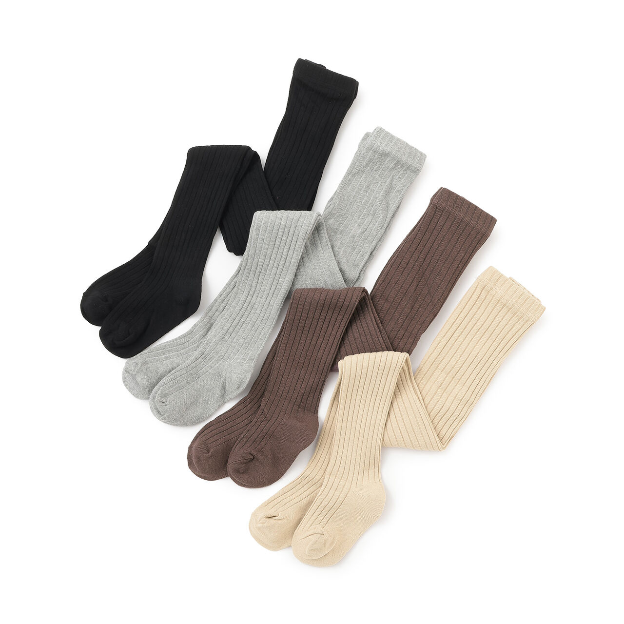 Ribbed Tights,Top gray, large image number 9