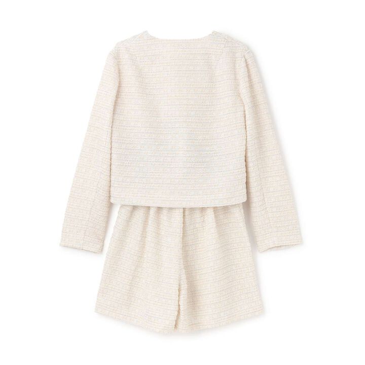 [Graduation Attire] Lame Tweed Outfit Set,Black, medium image number 6