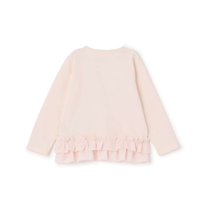 Mimi-chan Layered Frill Long-Sleeve Tunic,Pink, medium image number 1