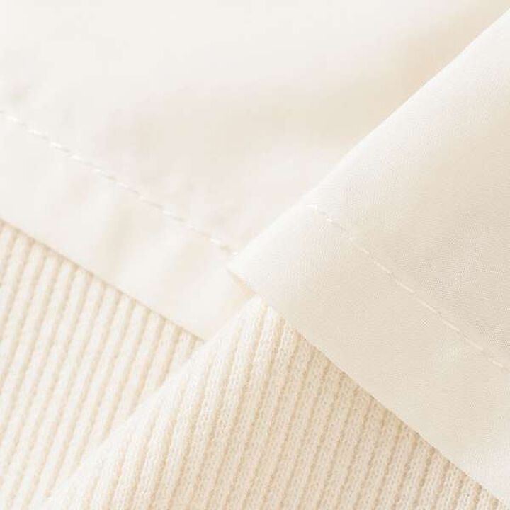 [Link] Ribbon Peplum Long T-Shirt,Ivory, medium image number 5