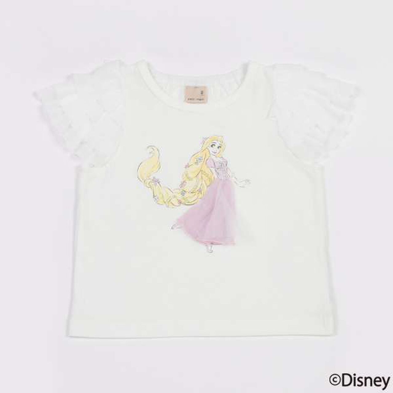 [Disney] Tulle Sleeve Graphic T-Shirt,Light blue, large image number 13