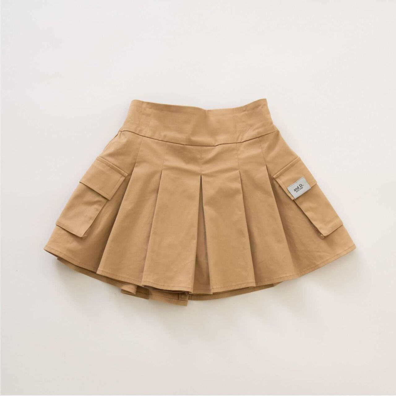 Pleated Cargo Culottes,Light khaki, large image number 16