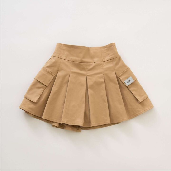 Pleated Cargo Culottes,Light khaki, medium image number 16