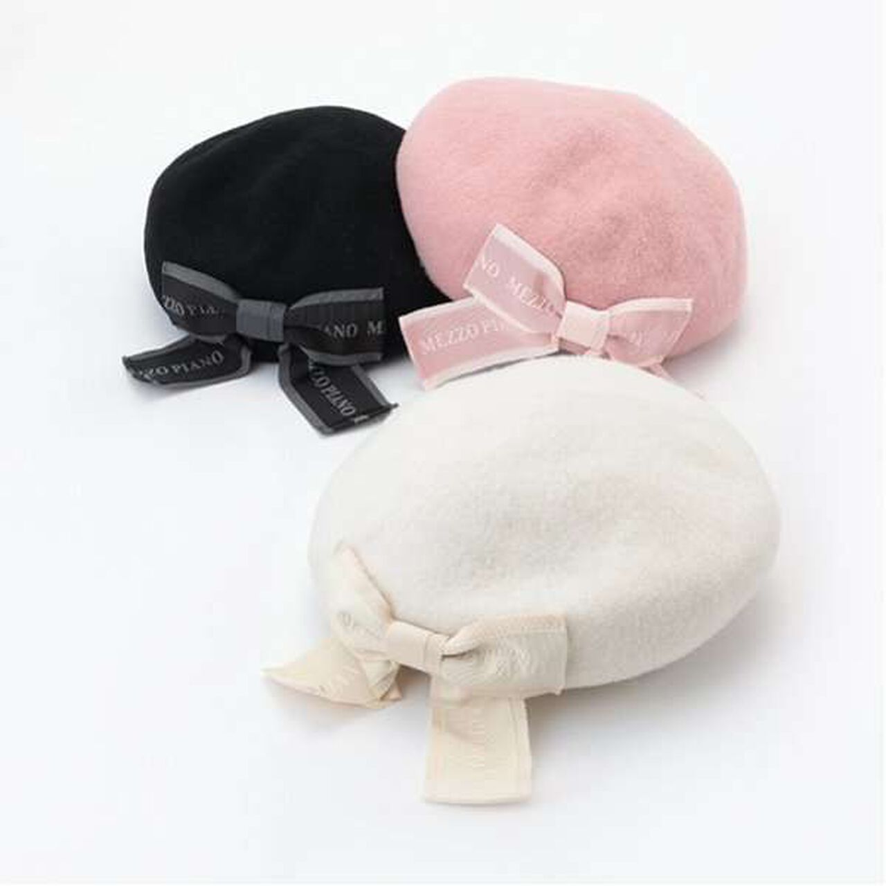 Back Ribbon Basque Beret,Black, large image number 18