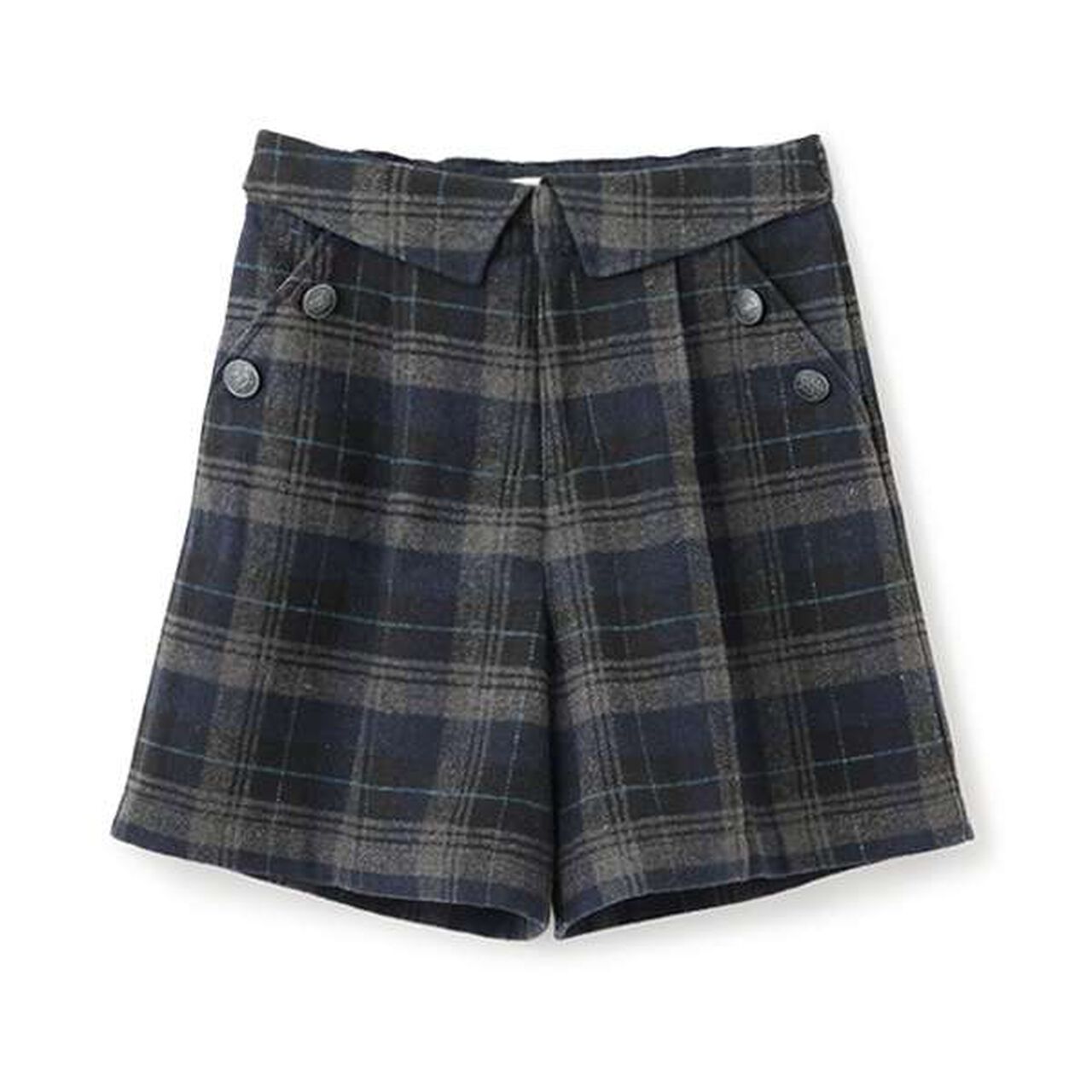 Cuffed Tuck Culottes,Light beige, large image number 2