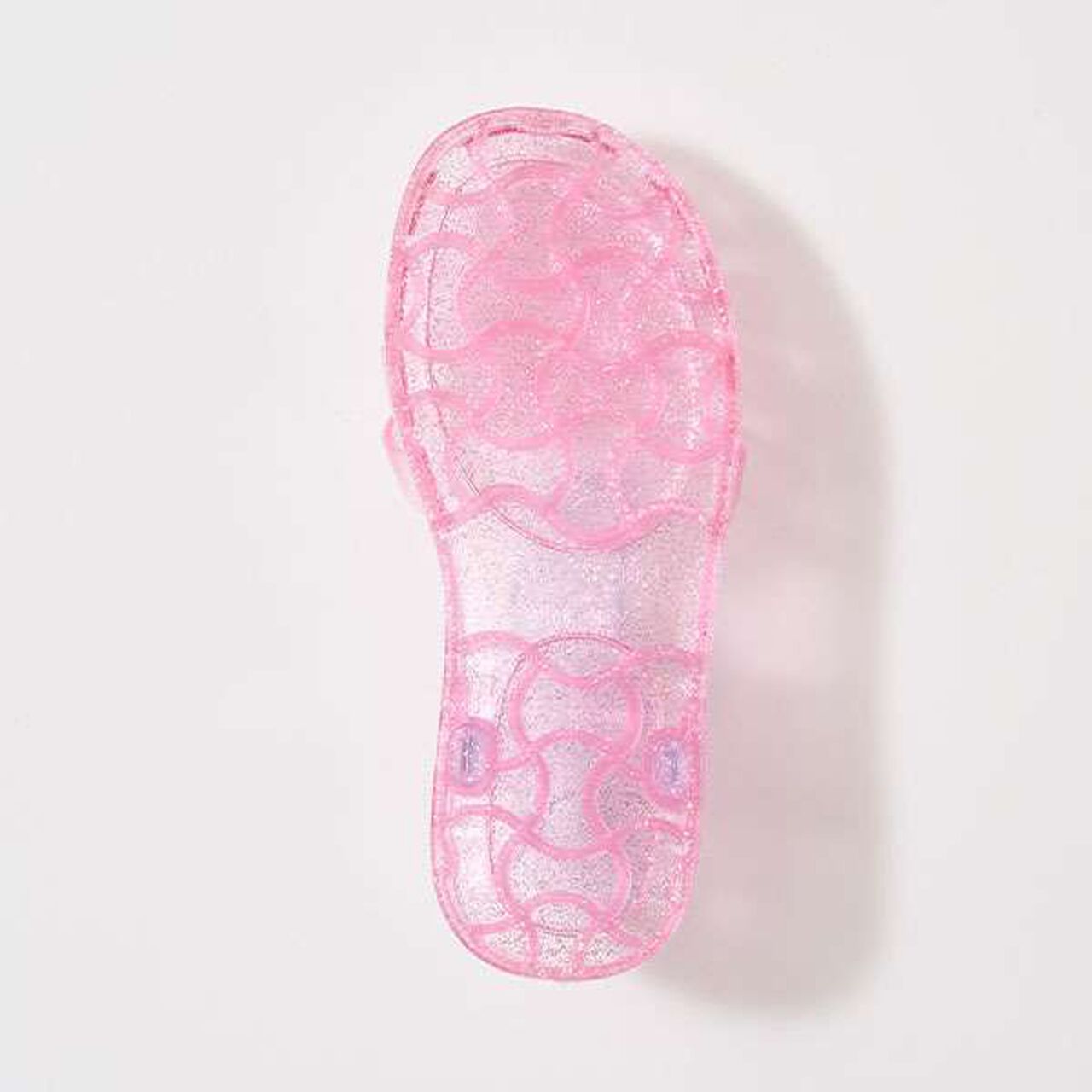 Clear Lame Bi-Color Rubber Sandals,Yellow, large image number 11