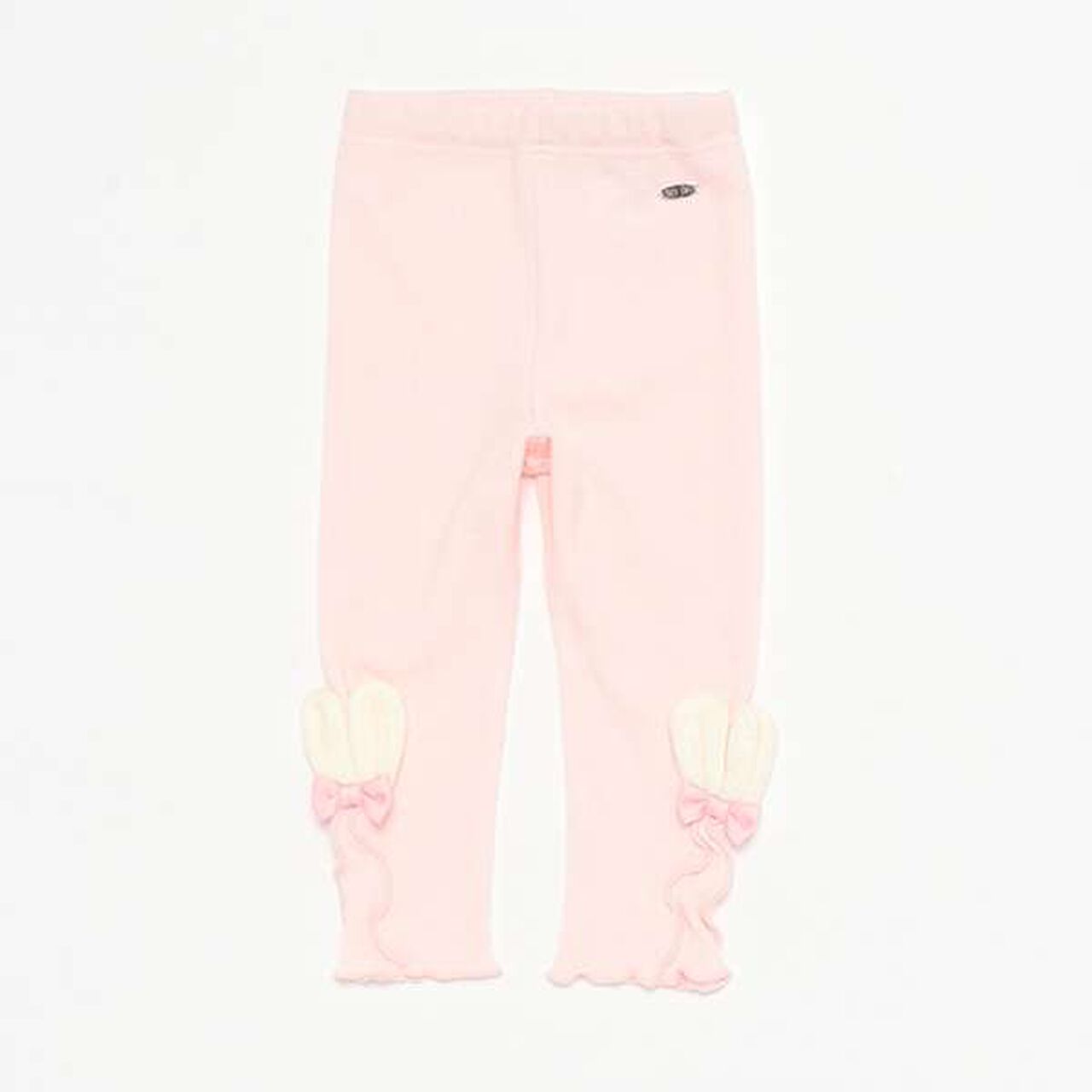 Bunny Ear Melange Leggings,Light pink, large image number 0