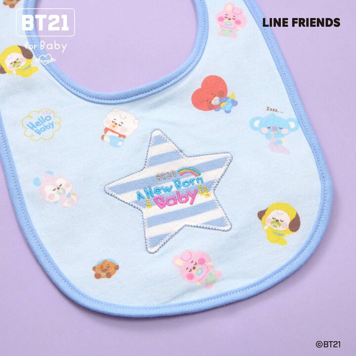 [BT21] All-Over Pattern Bib,Sax blue, medium image number 4