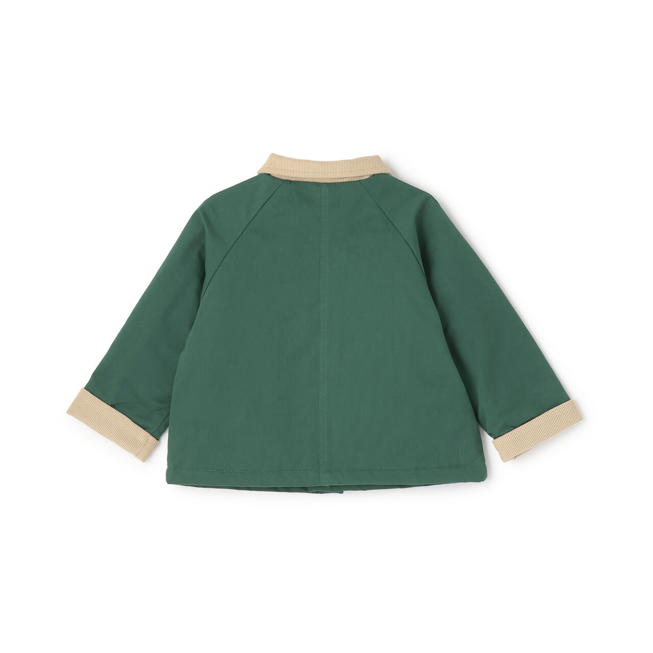 Padded Twill Duster Coat,Green, large image number 8