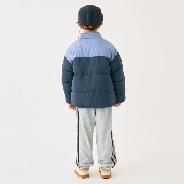 Color-Blocked Padded Blouson,Emerald green, medium image number 14