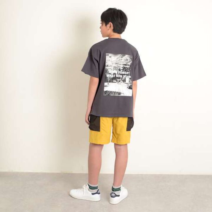 Assorted Photo Short Sleeve T-Shirt,Navy, medium image number 4