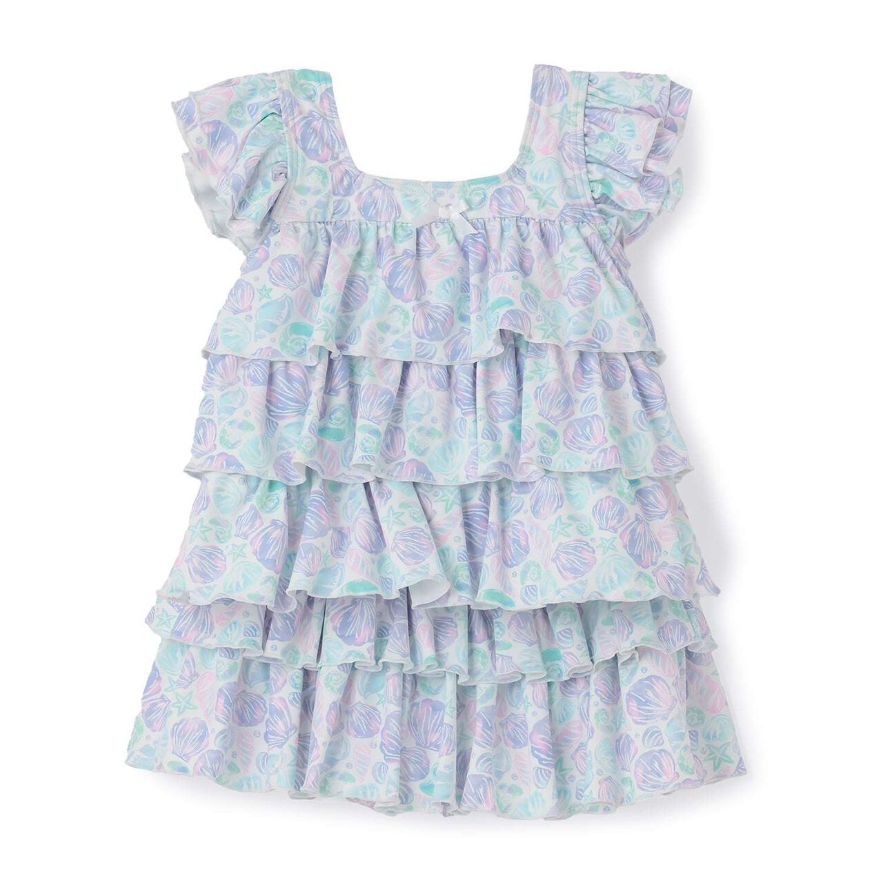 [SWIM] [UV Protection] Tiered Top & Tiered Skirt Separate Swimsuit,Lavender, large image number 2