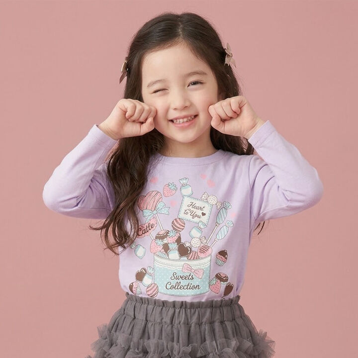 [990★ITEM] Sweets Motif Long-Sleeve T-Shirt,, medium