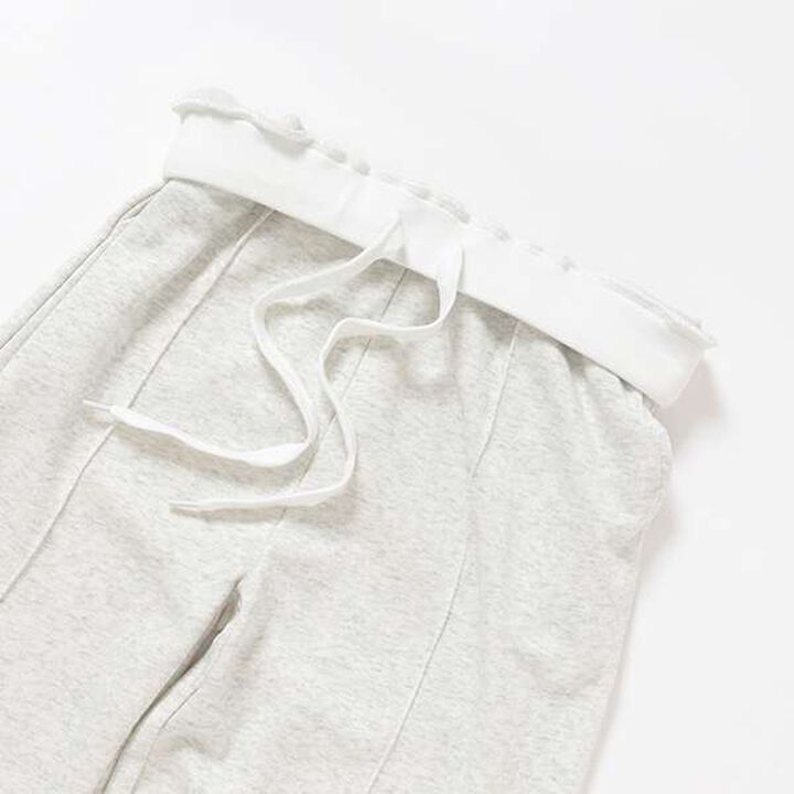 [LTXC] Quick-Dry Absorbent Waist Logo Sweatpants,Smoke white, medium image number 6