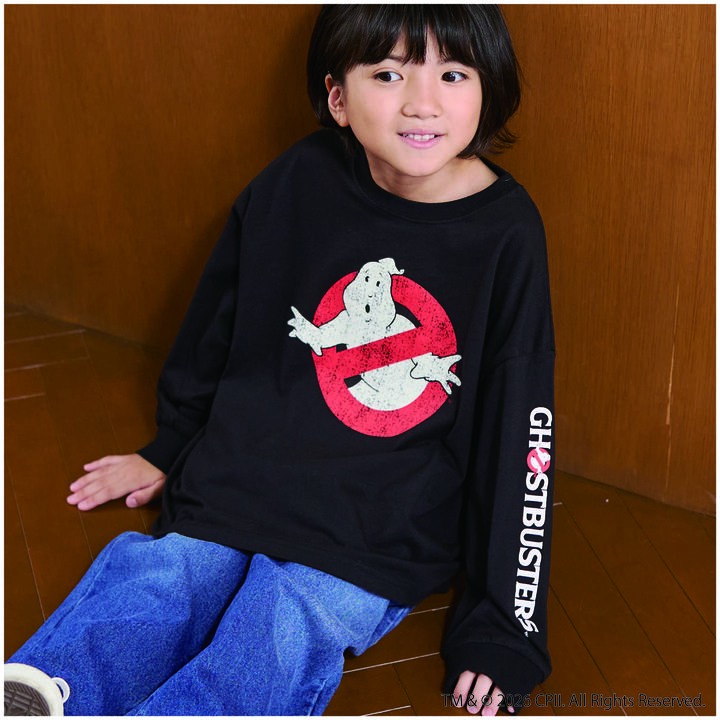[Ghostbusters] Phosphorescent Logo Long-Sleeve T-Shirt for Boys Kids,Ivory, medium image number 6