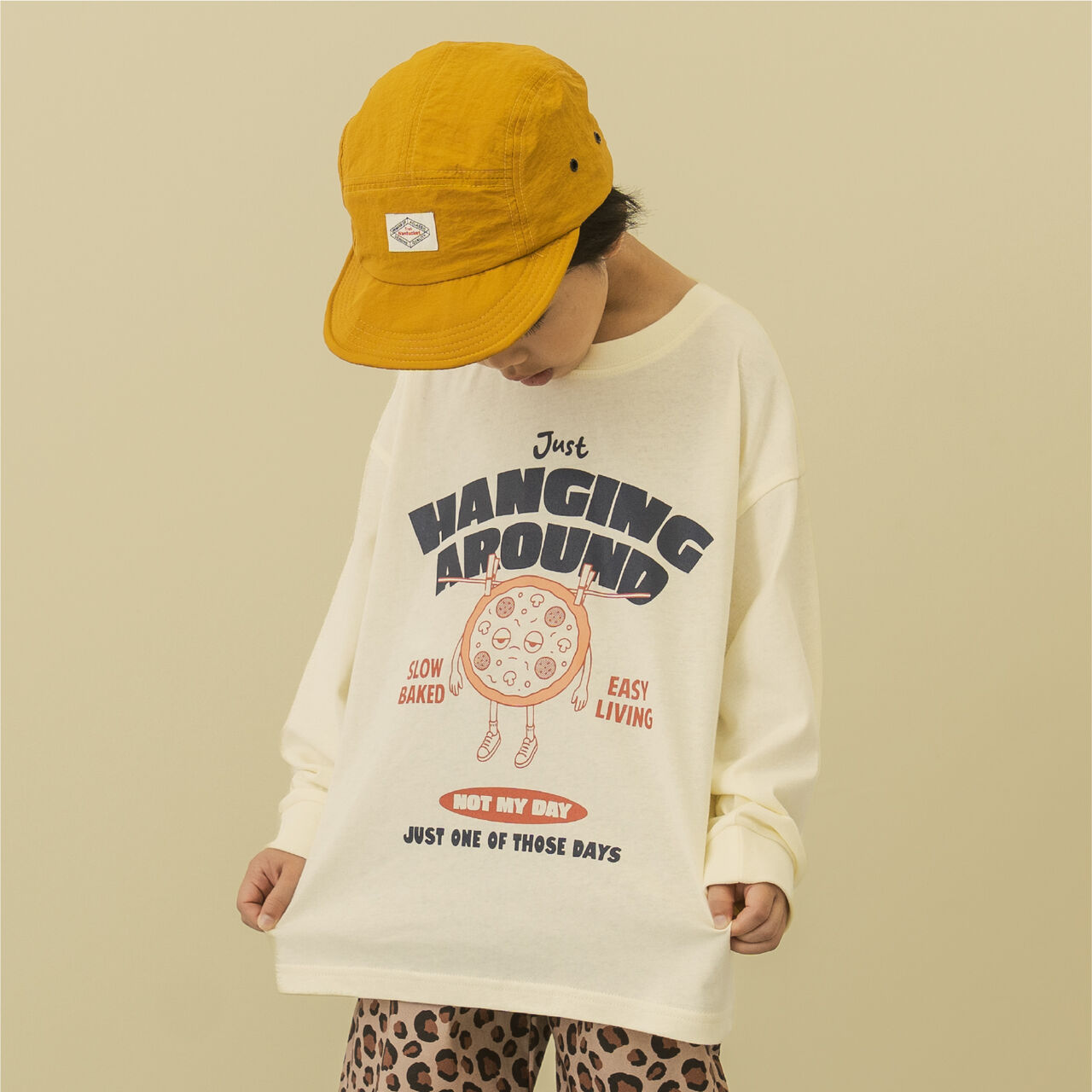 [Parent-Child Matching] [365D.] OFUZAKE Wide Long-Sleeve T-Shirt,Navy, large image number 6
