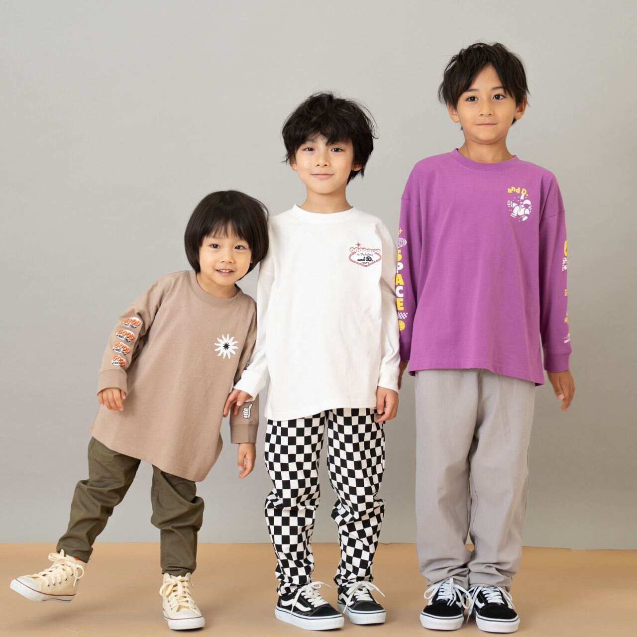 100% Cotton Assorted Sleeve Printed Long Sleeve T-Shirt,Cinnamon, large image number 13