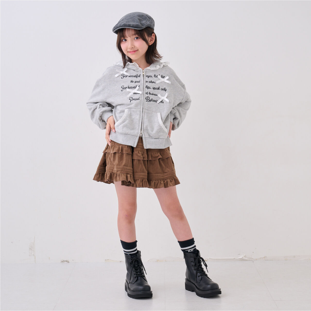 Lace Point Hoodie,Medium gray, large image number 2