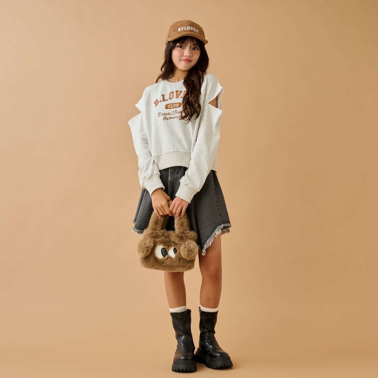 Platform Short Boots,Black, large image number 2