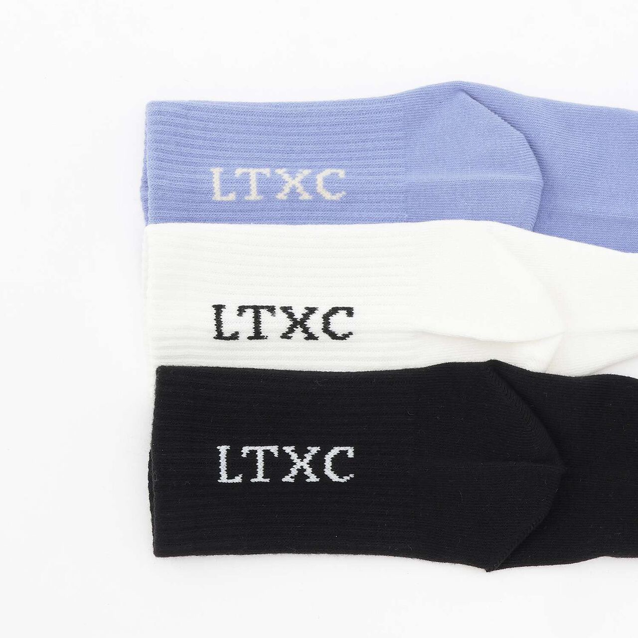 [Antibacterial Deodorant] Back LTXC Crew Socks,Black, large image number 2