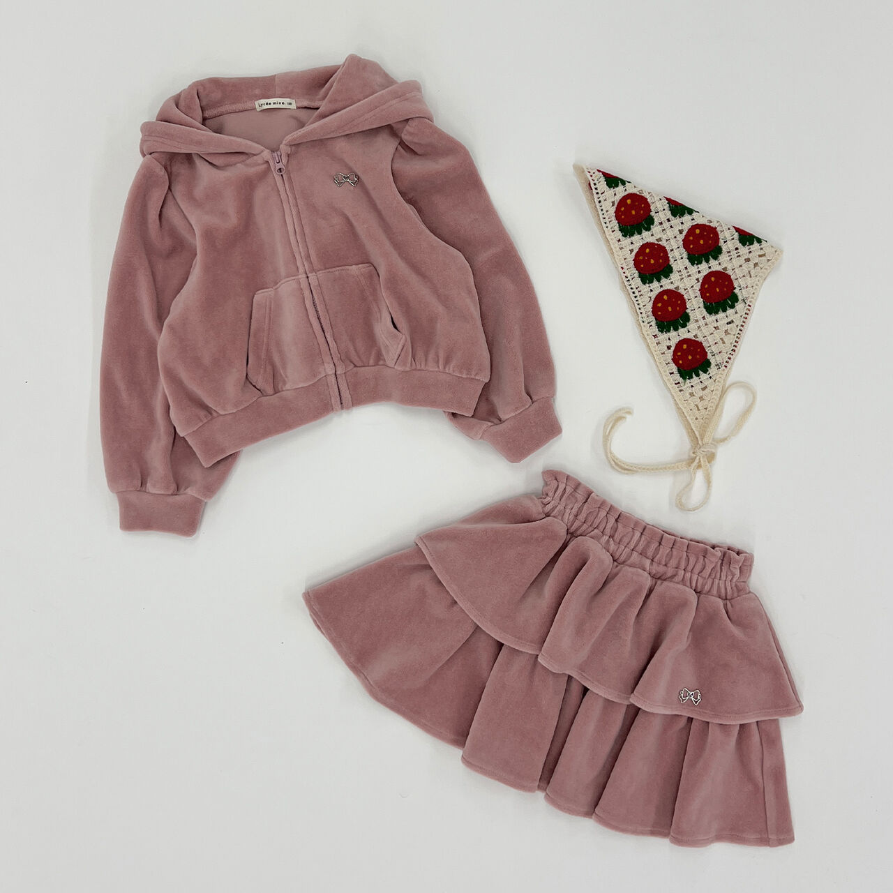 Plush Velour Coordinatable Tiered Skirt,Black, large image number 13