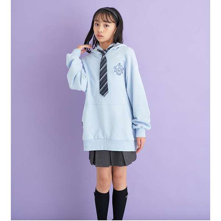 Manish Pleated Skirt with Logo Belt (Includes Spats),Gray, medium image number 8