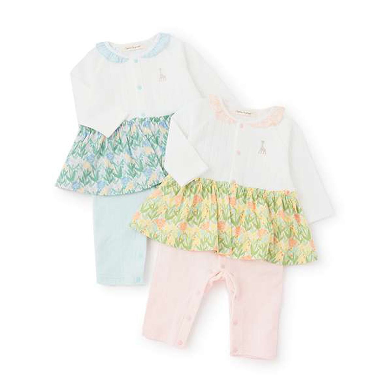 Floral Pattern Coverall,Pink, large image number 8