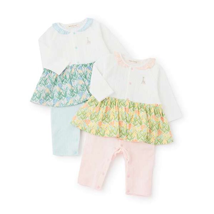 Floral Pattern Coverall,Pink, medium image number 8
