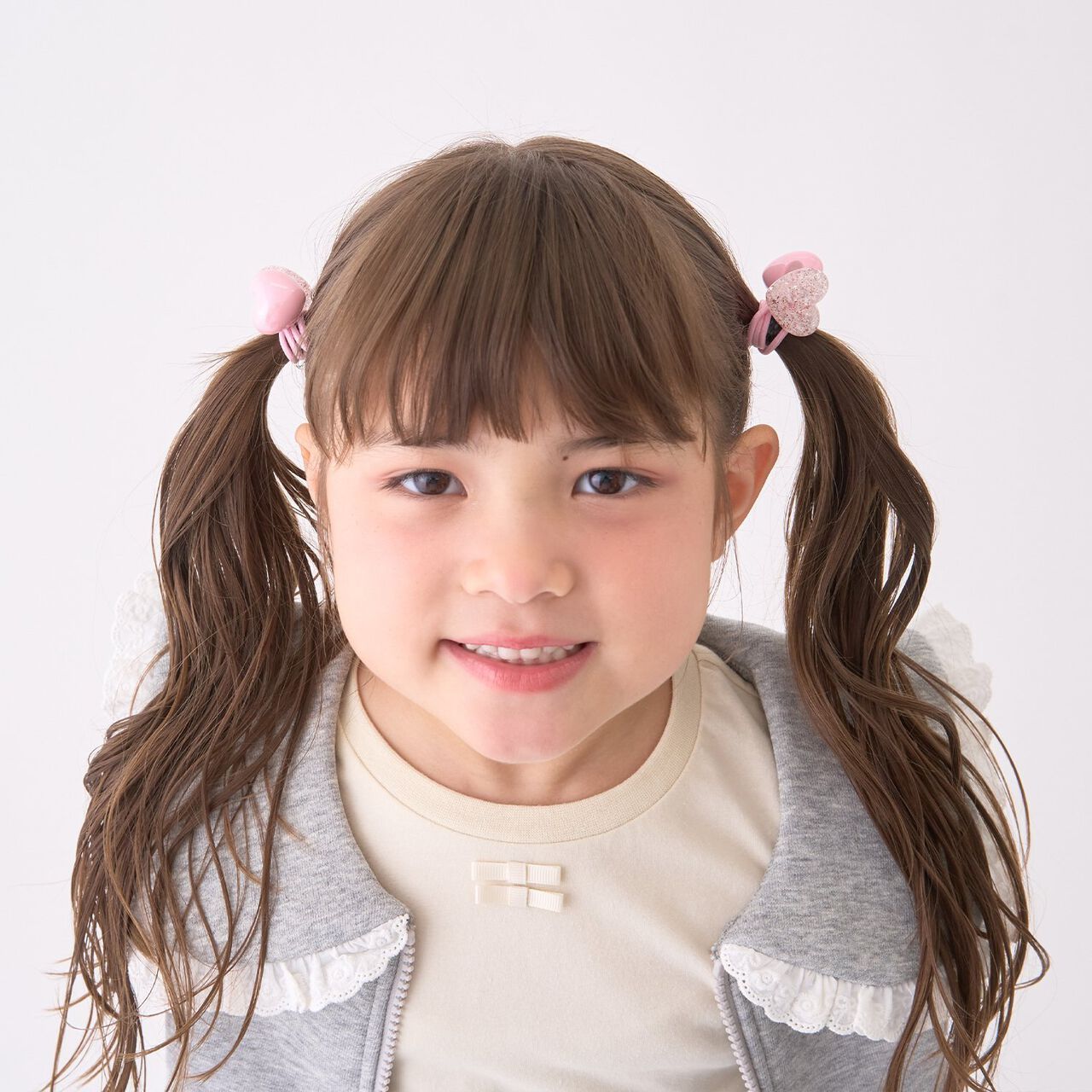 [Lycee Mine Ballet Series] Lame Heart Hair Tie 2P Set,Lavender, large image number 9