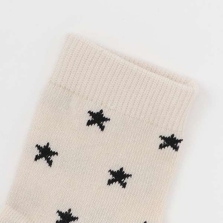 Bear & Star Crew Socks 2P,Pearl white, medium image number 2