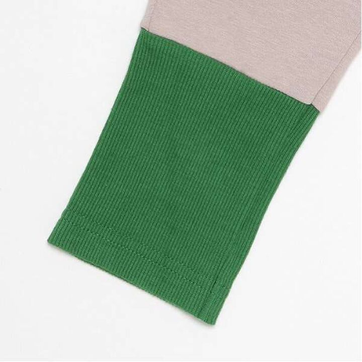 [MOOMIN] Long-Length Cut Hem Leggings,Moderate green, medium image number 16