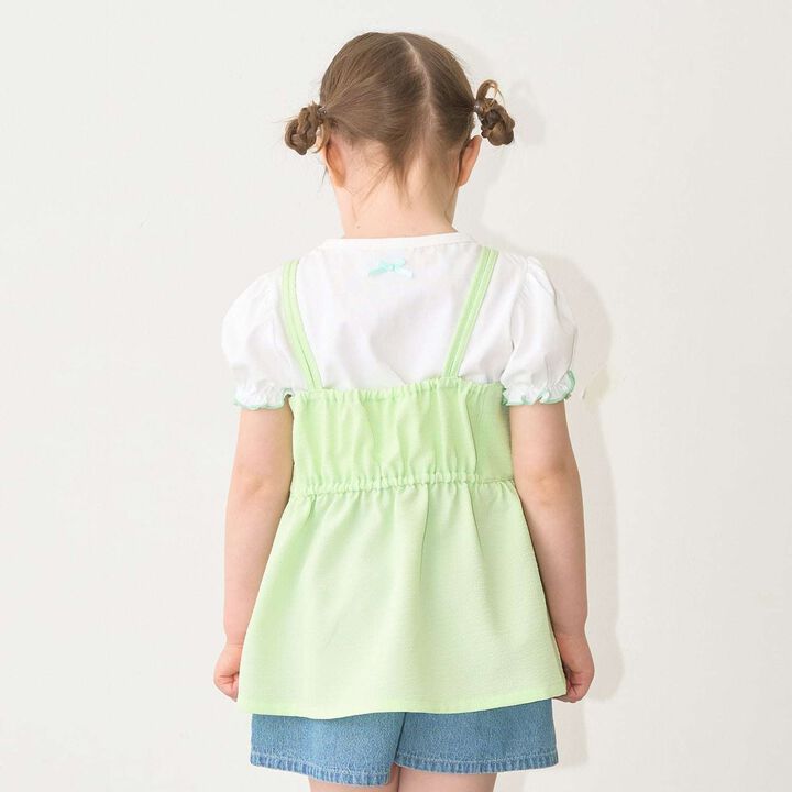 [With Side Pockets] Peplum Bustier for Girls [Kids' Clothing],Dark orange, medium image number 18