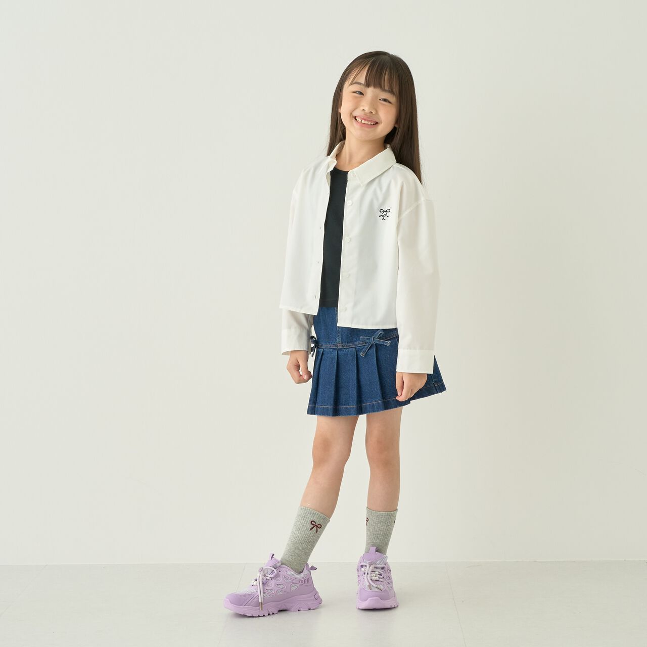 [With Inner Shorts/Secure] Pleated Skirt &ndash; Recommended for School,Blue, large image number 6