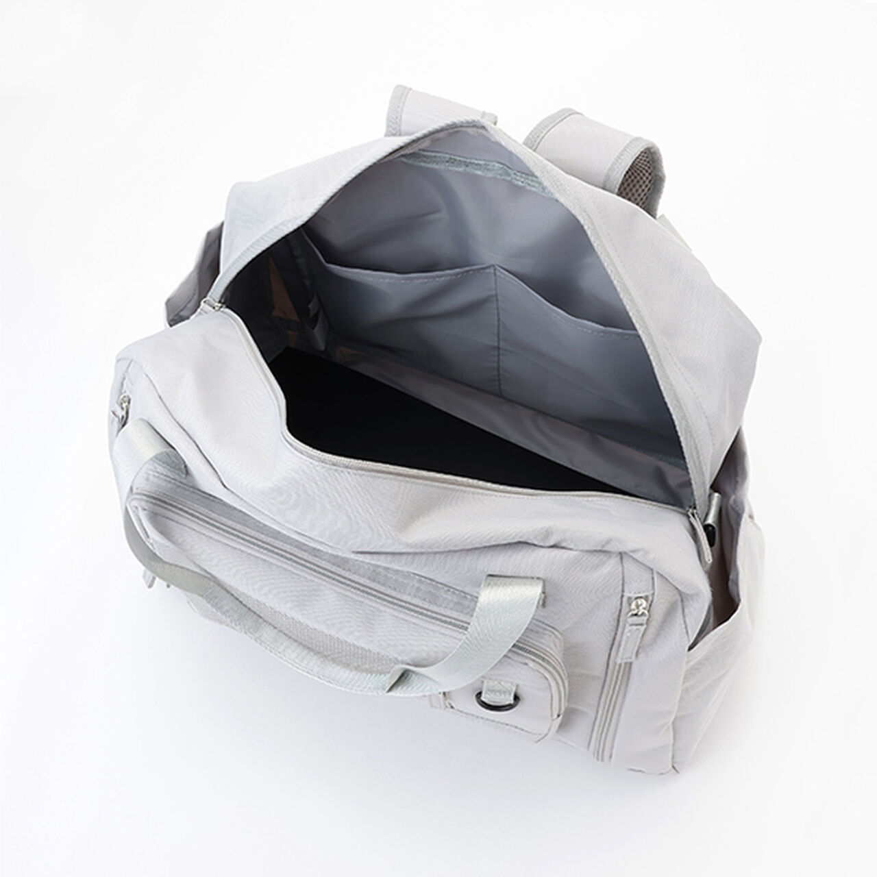 [Capacity 40-50L] [LTXC] 3-Way Expandable Boston Bag,Gray, large image number 3