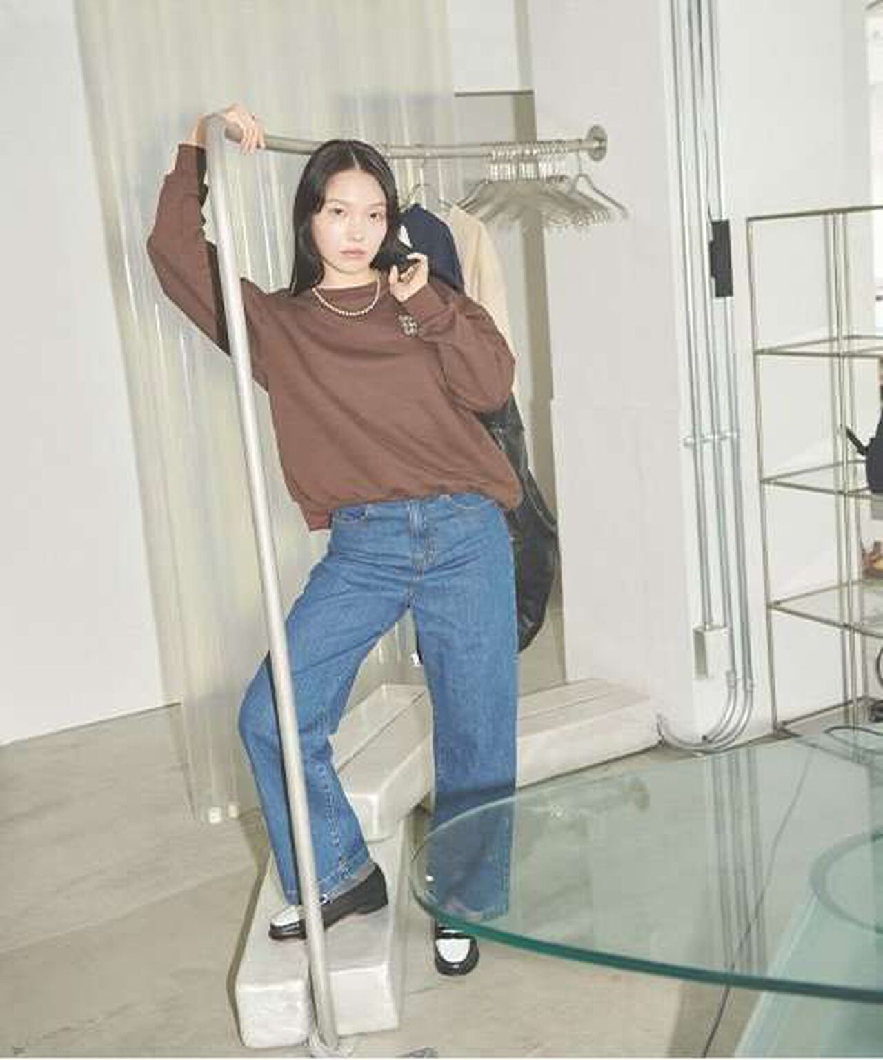 Logo Sweatshirt Pullover,Beige, large image number 10