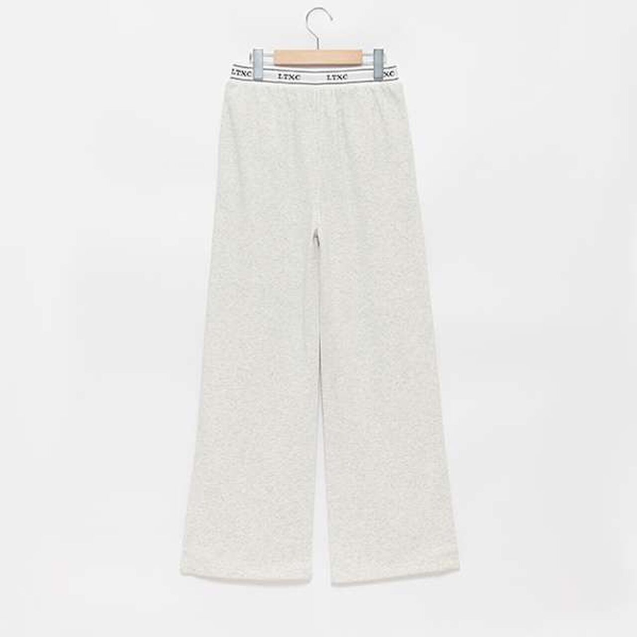 [LTXC] Quick-Dry Absorbent Waist Logo Sweatpants,Smoke white, large image number 1