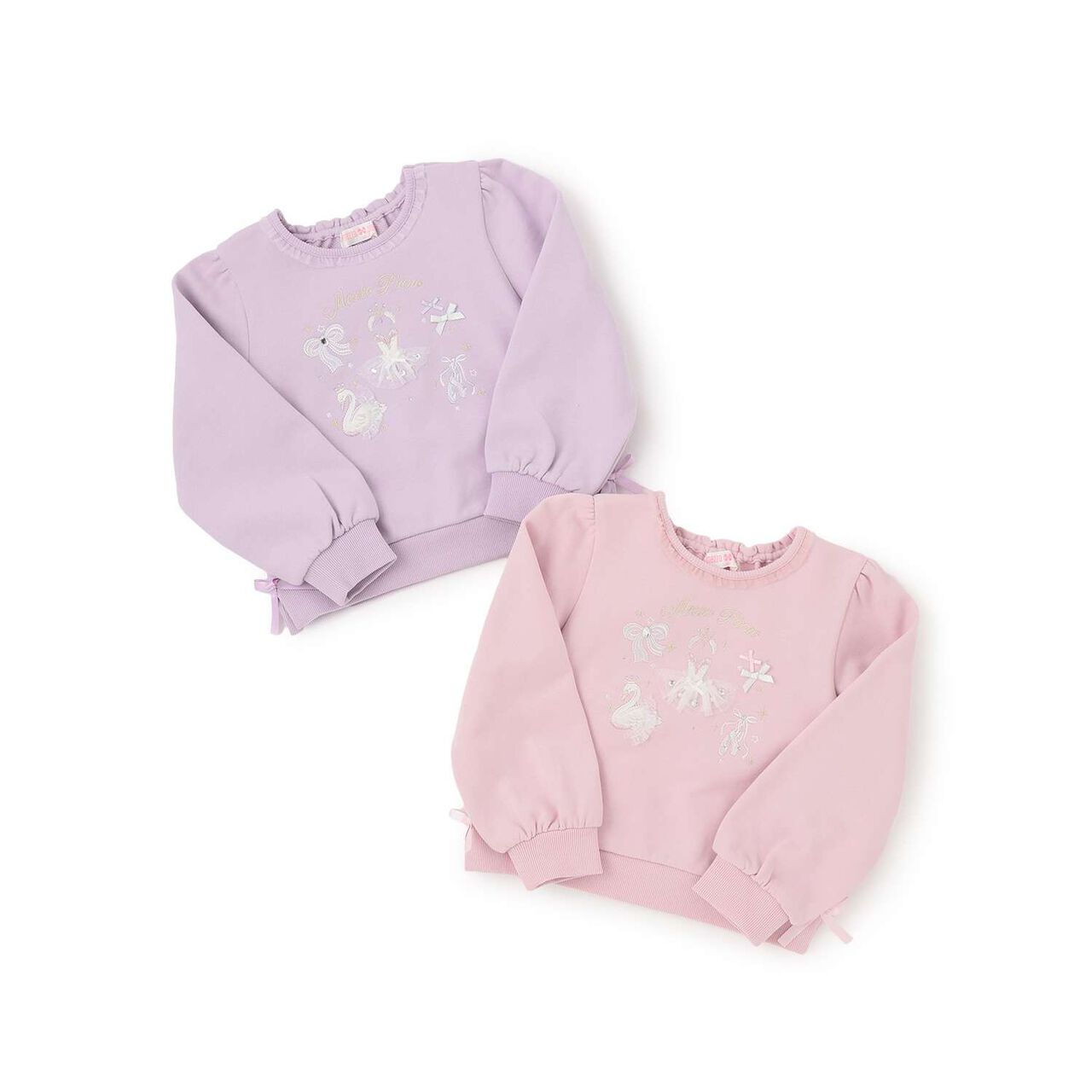 Ballet Embroidery Sweatshirt,Pink, large image number 8