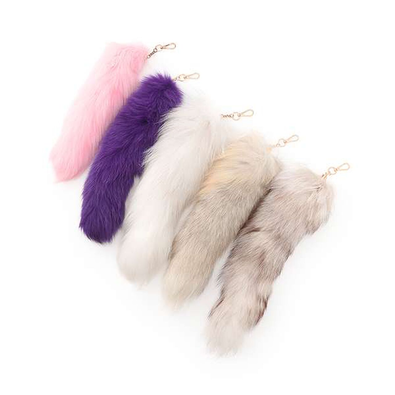 Furry Tail Charm,White, large image number 3