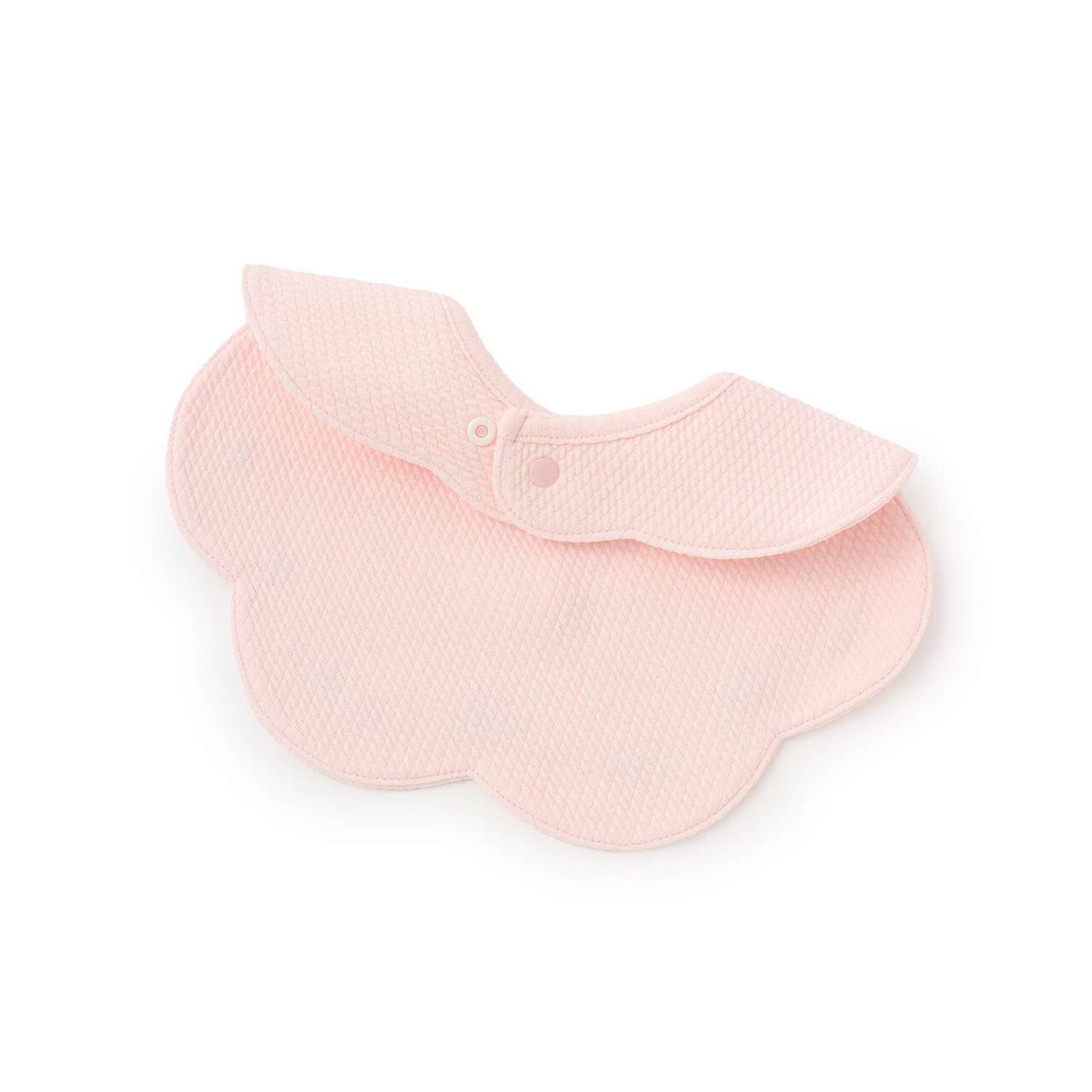 Rose Embroidery Scallop Bib,Off white, large image number 1