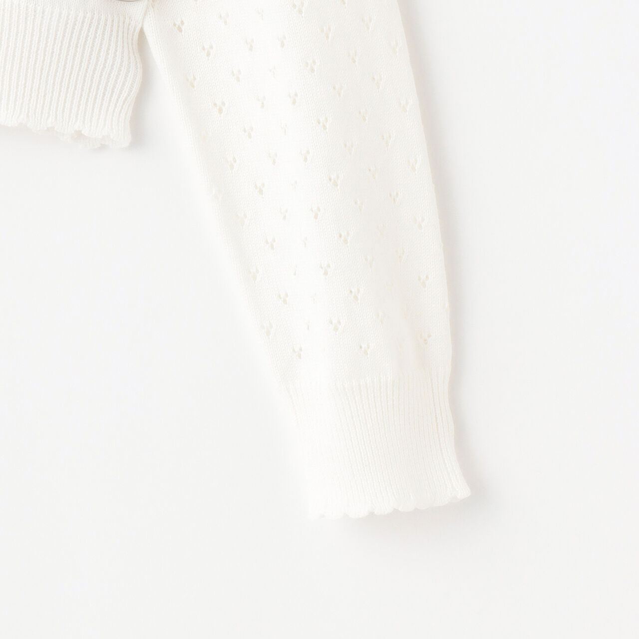 Strawberry & Cherry Motif Cardigan,Off white, large image number 4