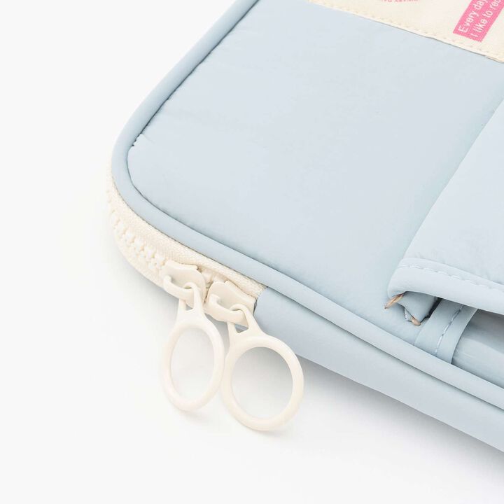 [School-Ready] Clear Pocket Tablet Case (11-inch),Blue gray, medium image number 2