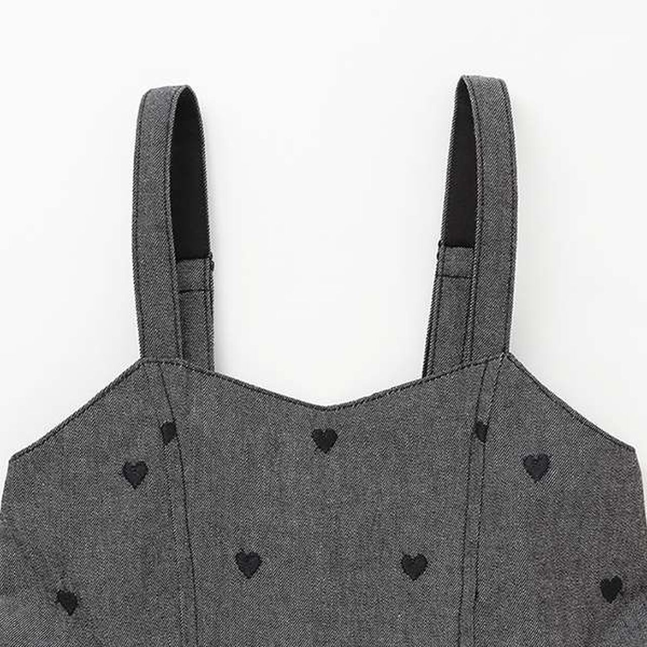 Shoulder Opening T-Shirt & Camisole One-Piece Dress Set,Black, large image number 12